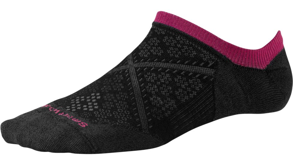 Smartwool PhD Run Ultra Light No Show Sock - Women's-Black-Large