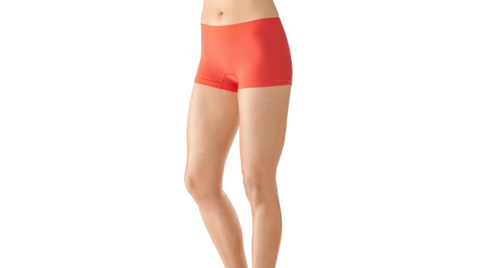 Smartwool PhD Seamless Boy Short - Women's-Poppy-Small