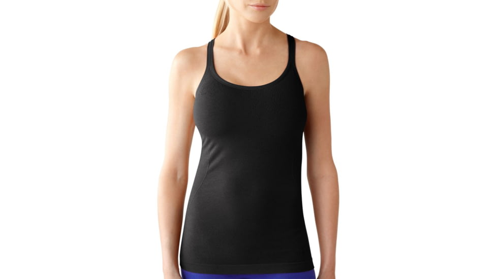 Smartwool PhD Seamless Long Bra - Women's-Black-Large