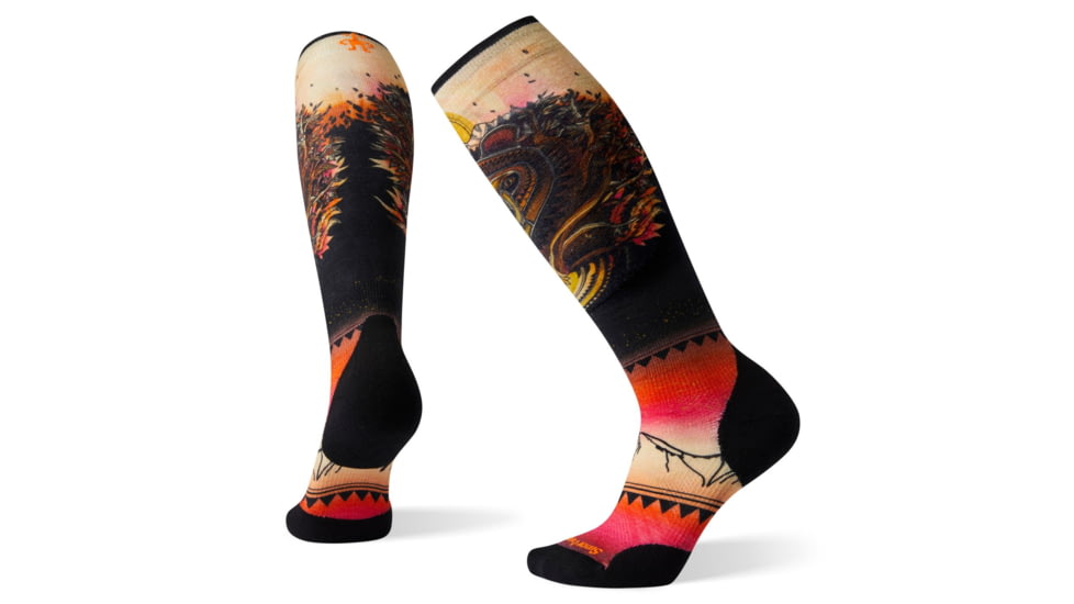 Smartwool PhD Ski Light Elite Print Socks - Womens, Multi Color, Large, SW001443150-L