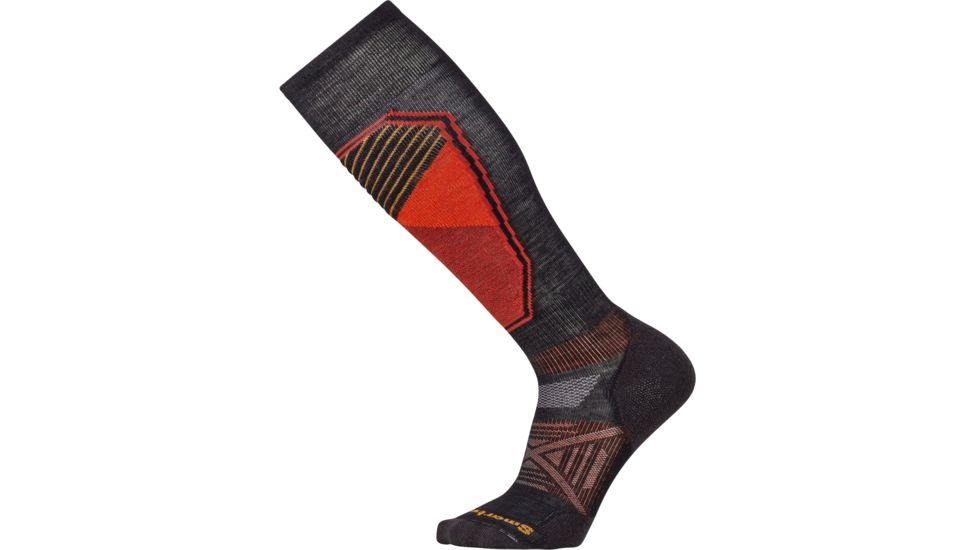 Smartwool PhD Ski Light Pattern Sock - Men's-Black-Medium