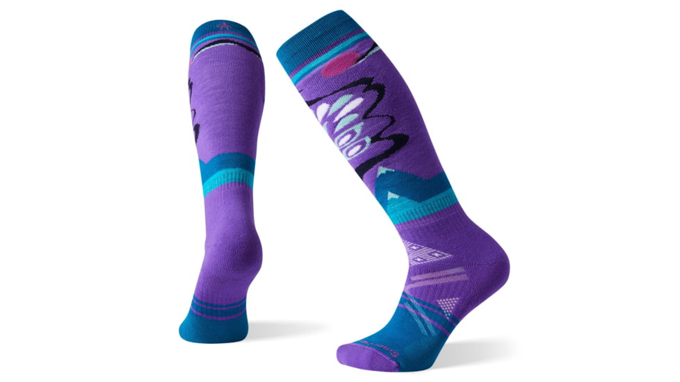 Smartwool PhD Ski Medium Pattern Socks - Womens, Desert Orchid, Large, SW001454C96-L