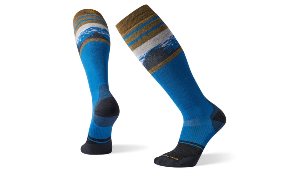 Smartwool PhD Snow Light Elite Pattern Socks, Neptune Blue, Extra Large, SW001451E18-XL
