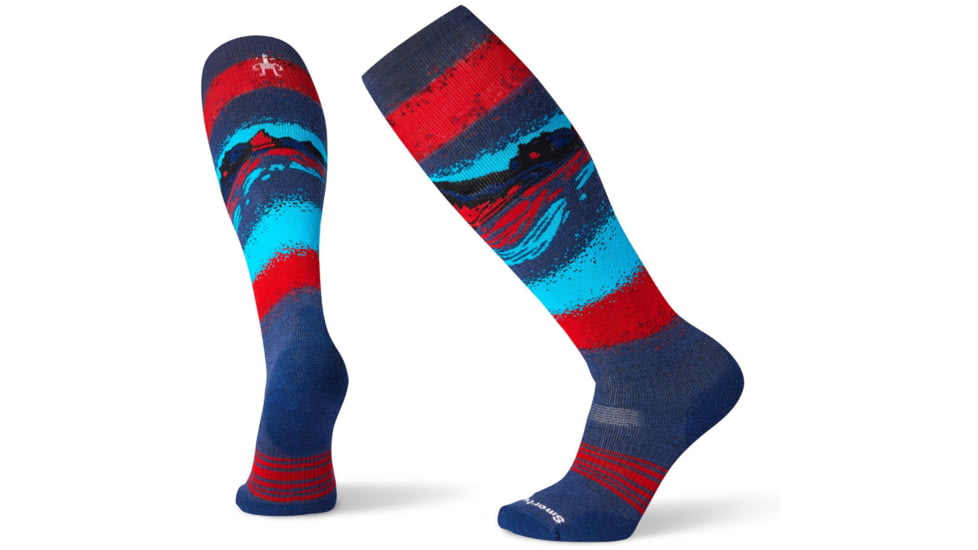 Smartwool PhD Snowboard Medium Socks, Alpine Blue, Extra Large, SW001171B25-XL