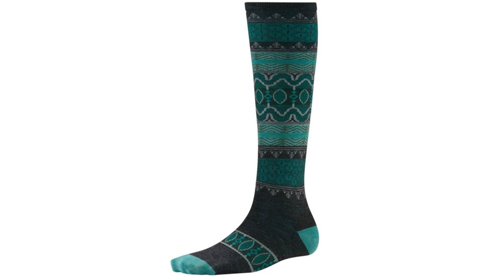 Smartwool Pine Glass Ultra Light Knee High Sock - Women's-Charcoal-Medium