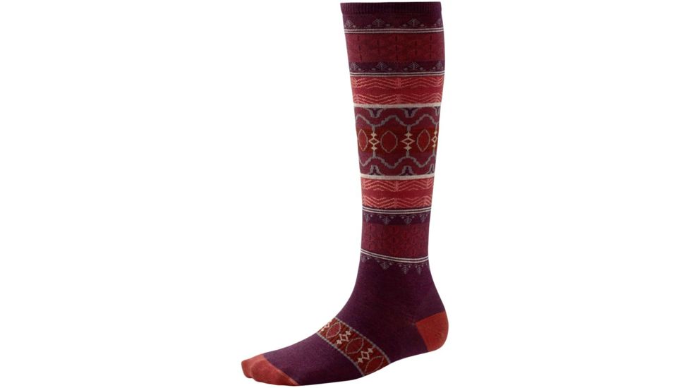 Pine Glass Ultra Light Knee High Sock - Womens-Aubergine-Small