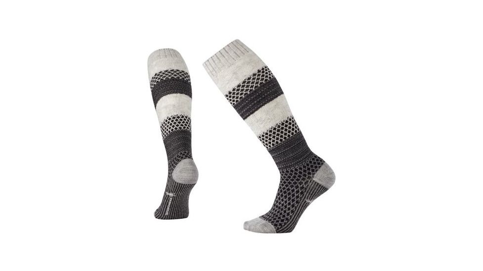 Smartwool Popcorn Cable Knee High Sock - Women's, Winter White Donegal, Medium SW010052983-M