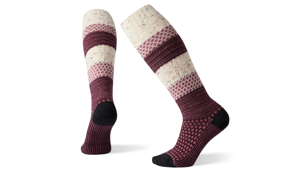 Smartwool Popcorn Cable Knee High Socks - Womens, Multi Donegal, Medium, SW010052B88-M
