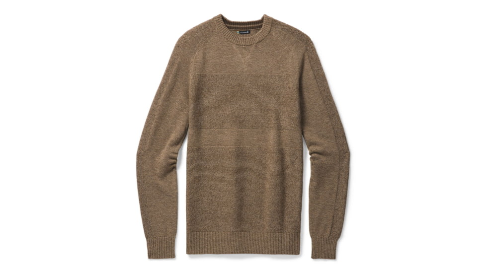 Smartwool Ripple Ridge Crew Sweater - Mens, Camel Heather/Military Olive Heather, Medium, SW016424E51-M