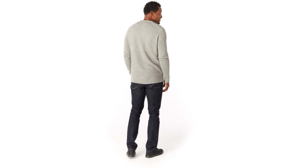 Smartwool Ripple Ridge Crew Sweater - Mens, Light Gray Donegal, Large, SW000297A34L