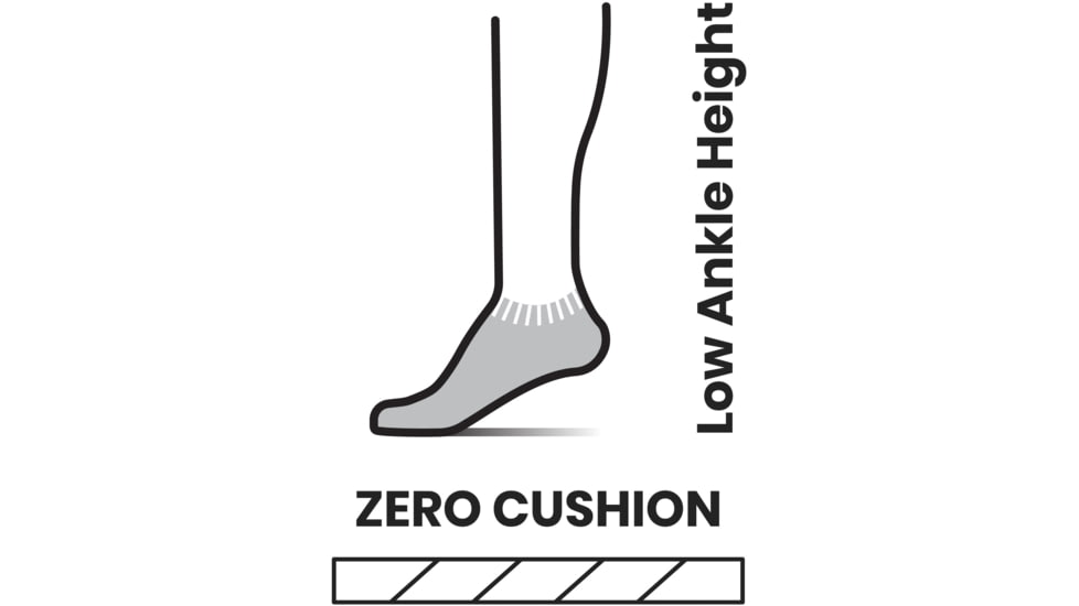 Smartwool Run Zero Cushion Ombre Print Low Ankle Socks - Womens, 823 Tandoori Orange, Large, SW001670823L