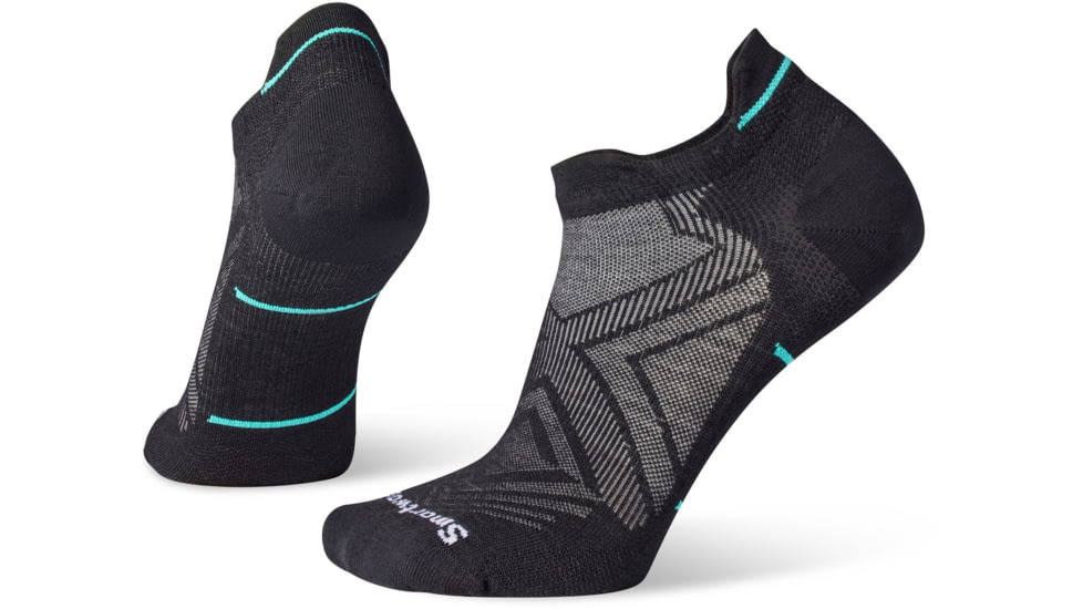 Smartwool Run Zero Cushion Low Ankle Socks - Womens, 001 Black, Small, SW001668001S