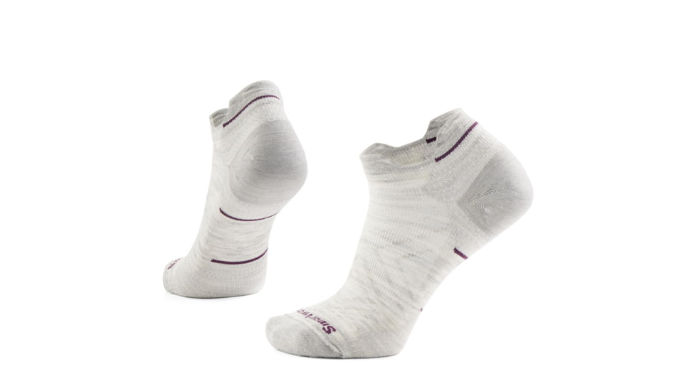 Smartwool Run Zero Cushion Low Ankle Socks - Womens, Ash, Large, SW001668069100L000
