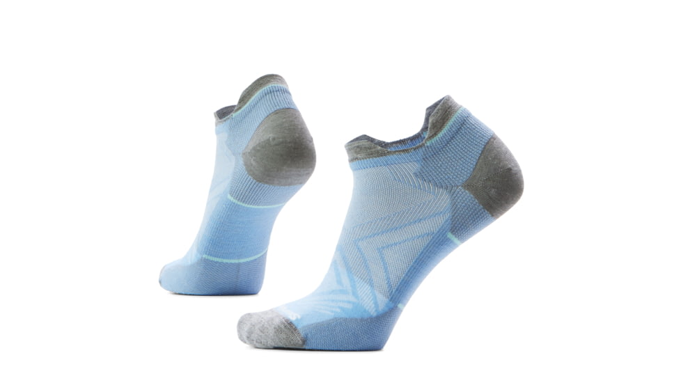 Smartwool Run Zero Cushion Low Ankle Socks - Womens, Serene Blue, Large, SW001668N75100L000
