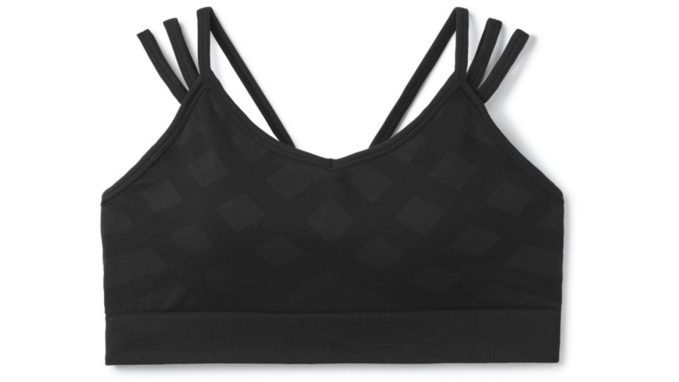 Smartwool Seamless Strappy Bra - Womens, Black, Small, SW015127001-S