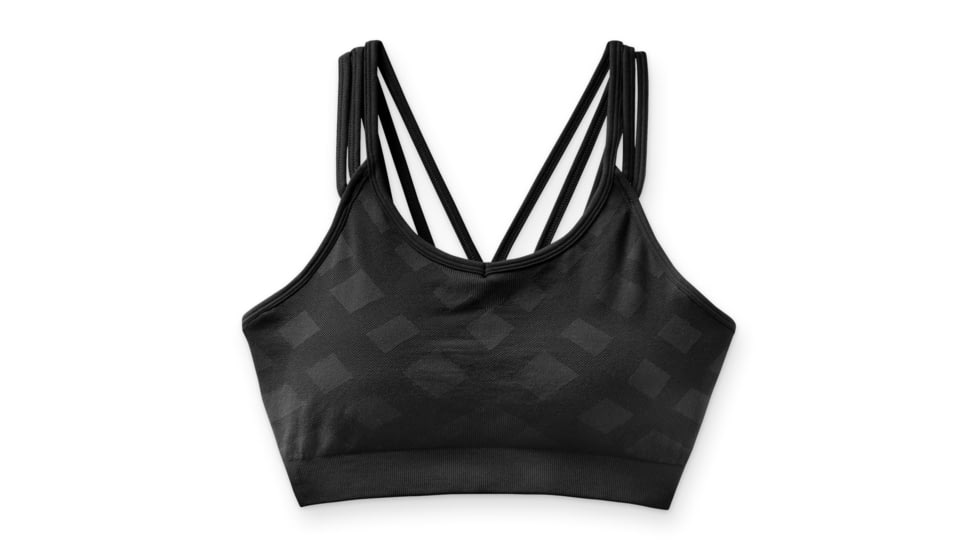 USED Smartwool Seamless Strappy Bra - Women's, Black, Medium, SW000847001M, EDEMO1