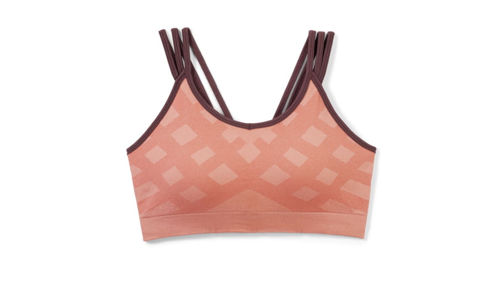 Smartwool Seamless Strappy Bra - Womens, Light Mahogany, Extrta Large, SW000847J27XL