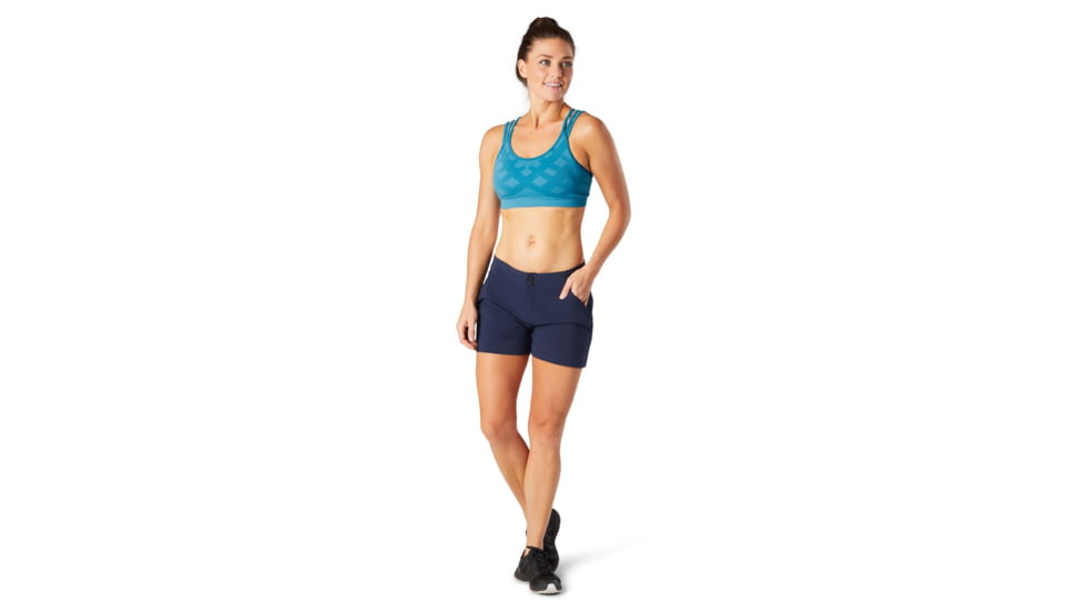 Smartwool Seamless Strappy Bra - Womens, Light Ocean Abyss, Small, SW000847F66S