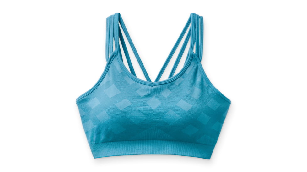 Smartwool Seamless Strappy Bra - Womens, Light Ocean Abyss, Small, SW000847F66S