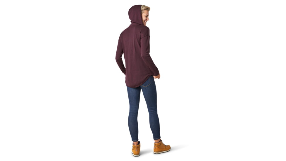 Smartwool Shadow Pine Hoodie Sweater - Womens, Woodsmoke Heather, Extra Small, SW016397B85-XS