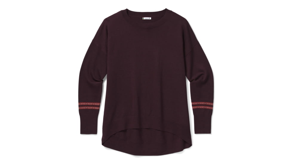 Smartwool Shadow Pine Pullover Sweater - Womens, Woodsmoke Heather, Extra Small, SW016396B85-XS