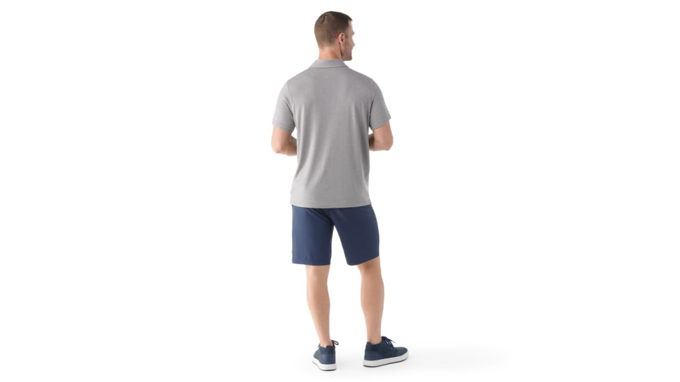 Smartwool Short Sleeve Polo - Mens, Light Gray Heather, Extra Large, SW00236154510XL000