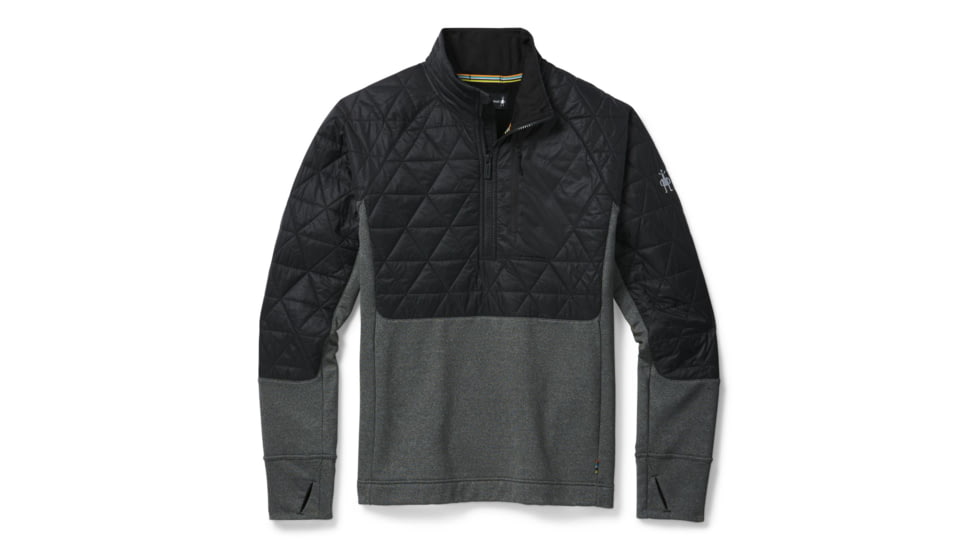 Smartwool Smartloft 60 Hybrid Half Zip - Mens, Black, Large, SW016304001-L