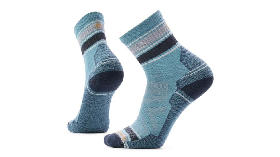 Smartwool Hike Light Cushion Striped Mid Crew Socks - Mens