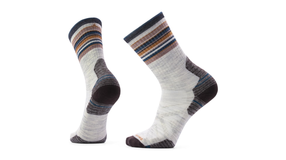 Smartwool Hike Light Cushion Striped Mid Crew Socks - Mens