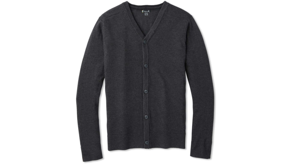 Smartwool Sparwood Cardigan Sweater - Mens, Charcoal Heather, Large, SW019052010L