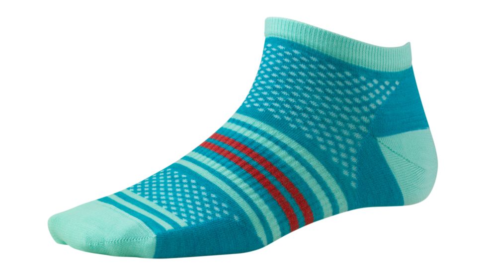 Smartwool Sporty Spice Micro Sock - Womens-Capri Blue Heather-Medium
