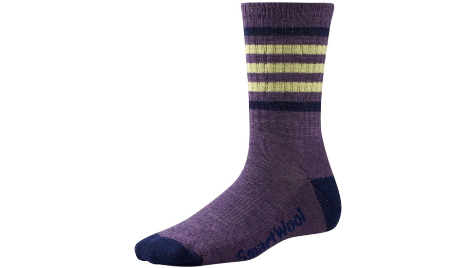 Striped Hike Light Crew Sock - Womens-Desert Purple-Large