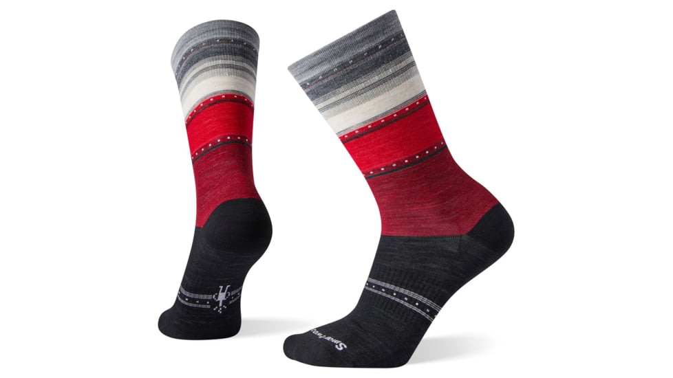 Smartwool Sulawesi Stripe Crew Socks - Womens, Black, Medium, SW003900001-M