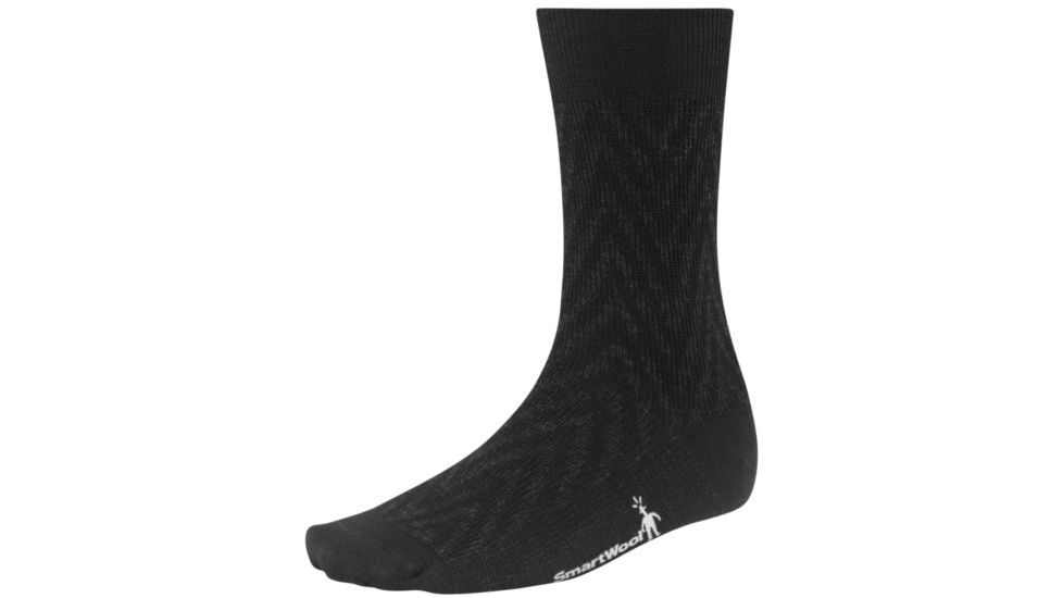 Smartwool Summit Chevron Sock - Men's-Black-Medium