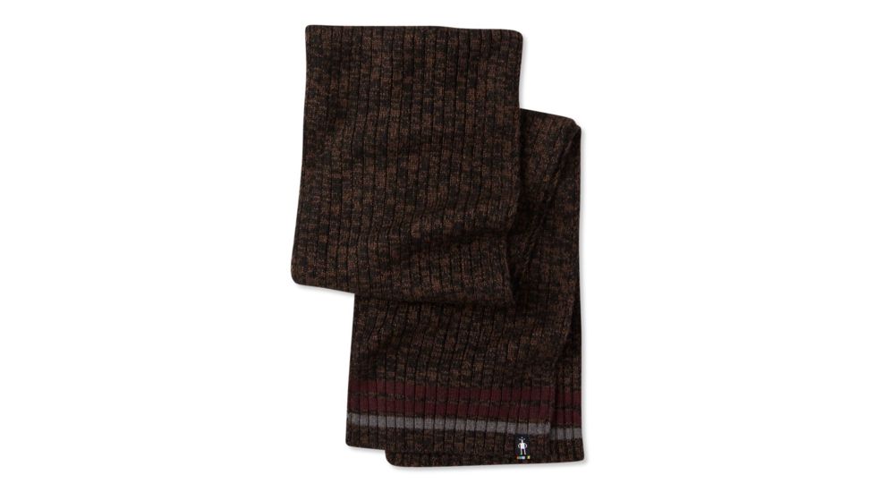 Smartwool Thunder Creek Scarf, Bourbon-Black Marl, One Size, SW000146C72-1FM
