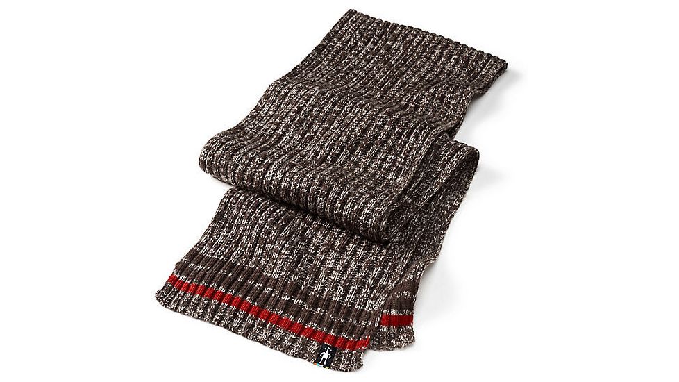 Smartwool Thunder Creek Scarf, Chocolate Heather, One Size, SW0001462431FM