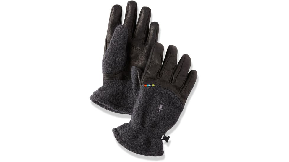 Smartwool Trail Ridge Sherpa Glove, Charcoal, Small, SW018054003-S