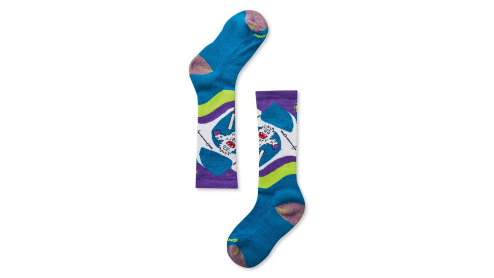 Smartwool Wintersport Yo Yetti Socks - Kids, Ocean Abyss, Medium, SW001030E21-M