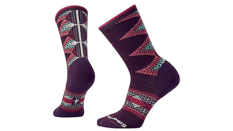 Smartwool Women's Tiva Crew Socks, Bordeaux Heather, Small, SW010402587-S