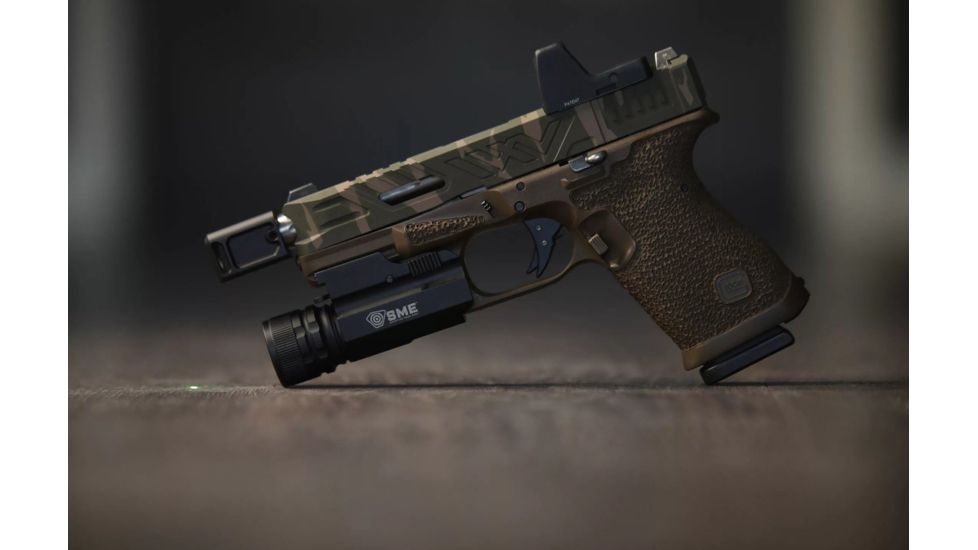 SME Tactical Handgun Laser, Green, w/ Convenient Spring Clamp Lock, SME-GLP