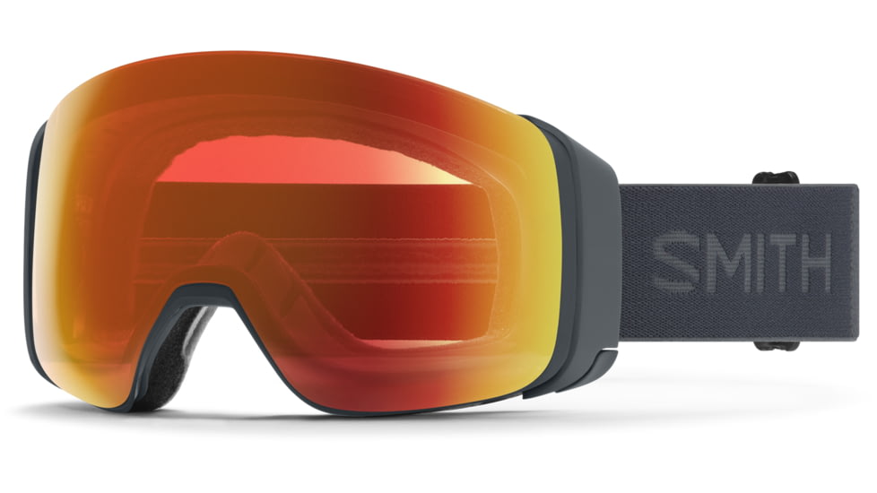 Smith 4D Mag Goggle, ChromaPop Everyday Red Mirror, Slate, M007320NT99MP