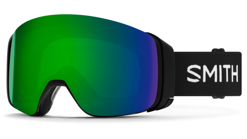 Smith 4D Mag Goggle, Chromapop Sun Green Mirror, Black, M007320JX99MK