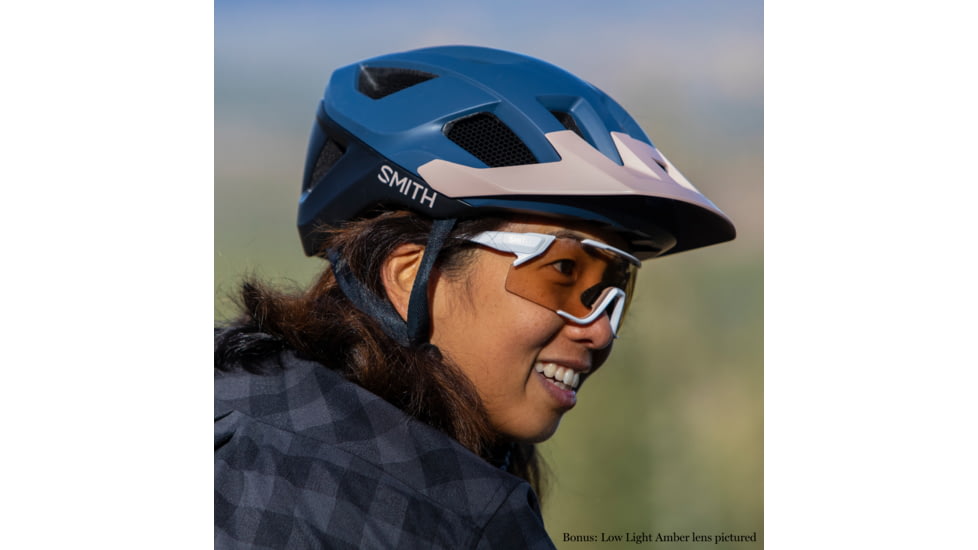 Smith Attack MAG MTB Sunglasses, Matte White Frame, ChromaPop Black Lens, 2022996HT991C