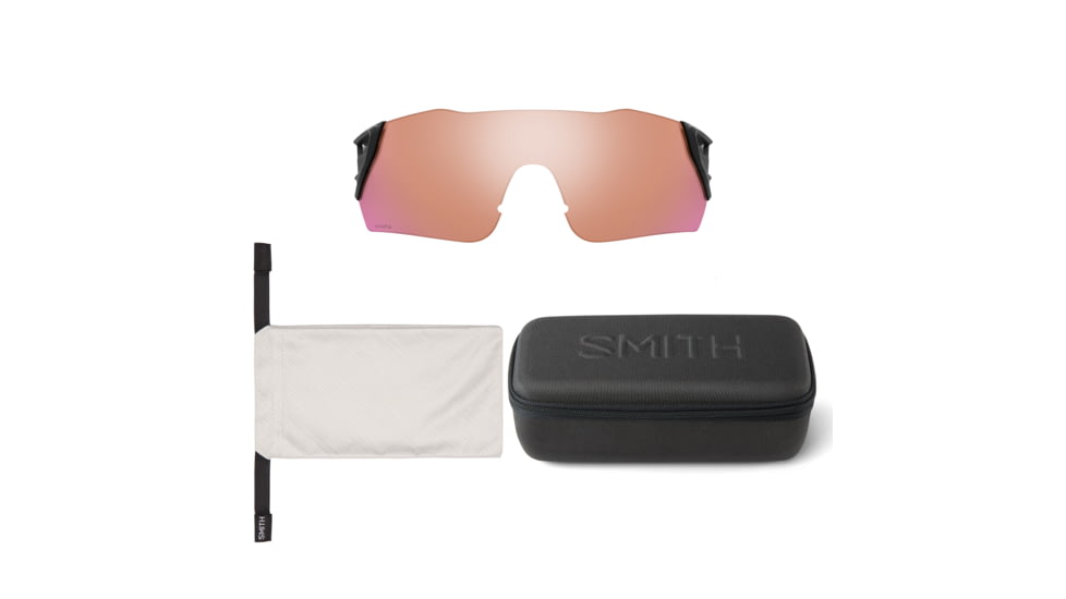 Smith Attack MAG Sunglasses, Matte Mystic Green Frame, Black to Contrast Rose Lenses, ChromaPop, 200422DLD991C