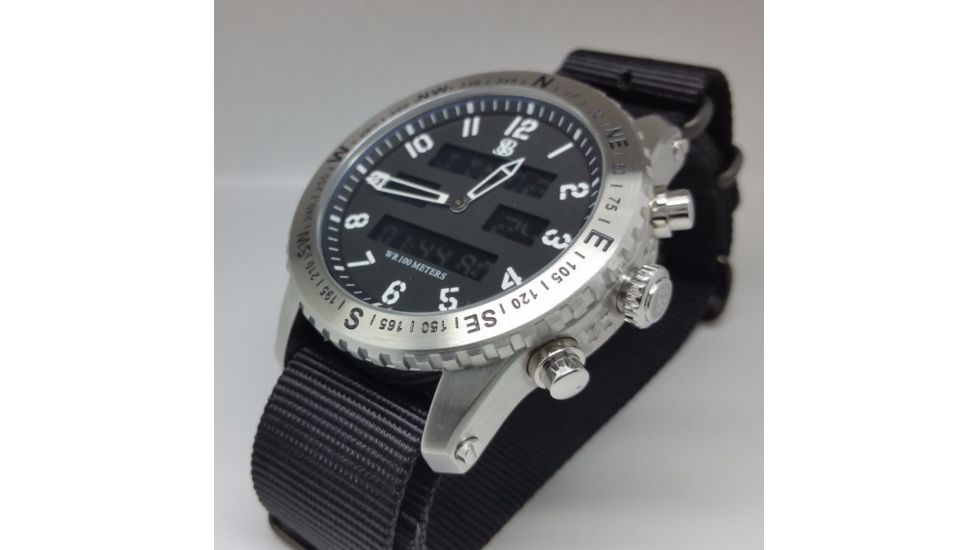 Smith&amp;Bradley Ltd. The Ambush Stainless Steel Tactical Watch