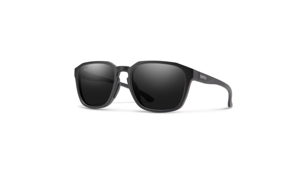 Smith Contour Sunglasses, Matte Black Frame, ChromaPop Polarized Black Lens, 204065003566N