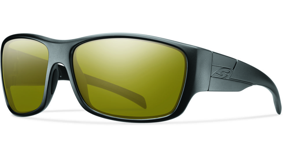 Smith Frontman Elite Sunglasses, ChromaPop Polarized Bronze Mirror Lens, Black Frame, FNTRPBZMBK