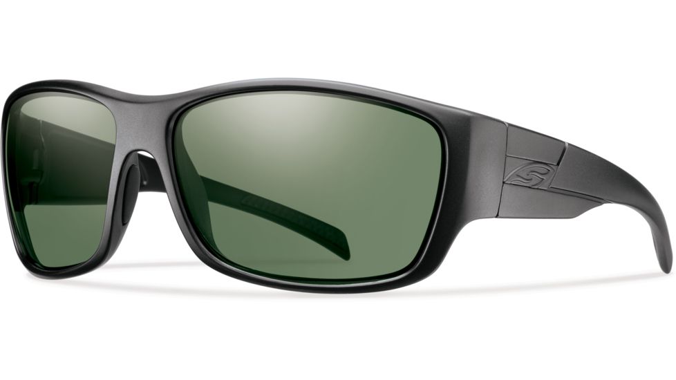 Smith Frontman Elite Sunglasses, ChromaPop Polarized Gray Green Lens, Black Frame, FNTRPGNBK