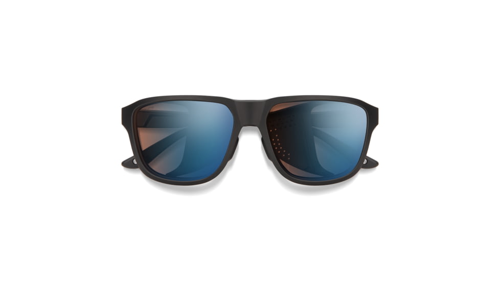 Smith Embark Sunglasses, Matte Black Frame, ChromaPop Glacier Photochromic Copper Blue Mirror Lens, 20461700358PS