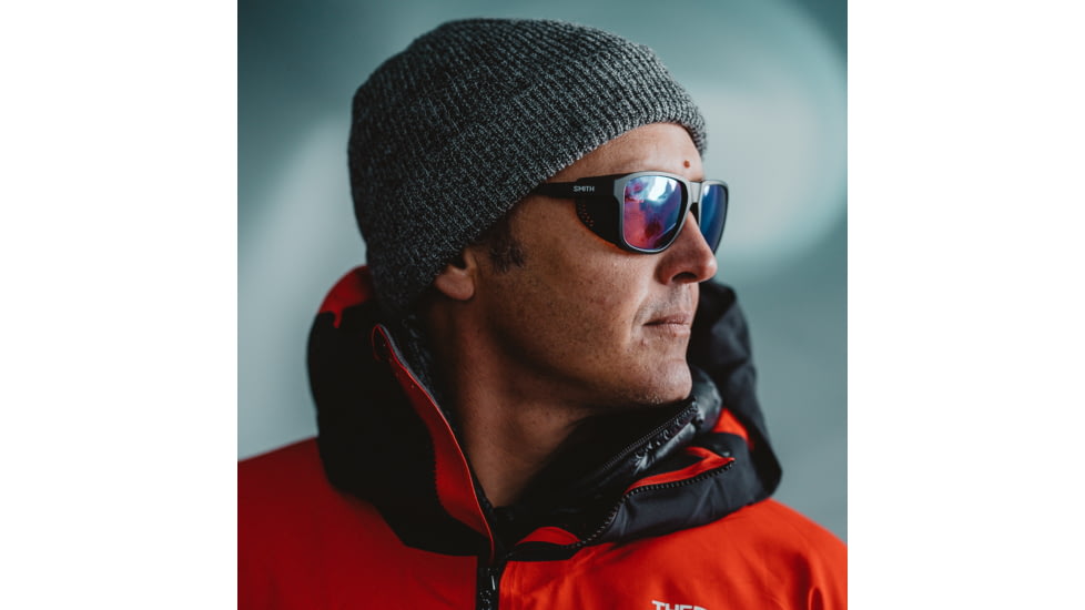 Smith Embark Sunglasses, Matte Black Frame, ChromaPop Glacier Photochromic Copper Blue Mirror Lens, 20461700358PS